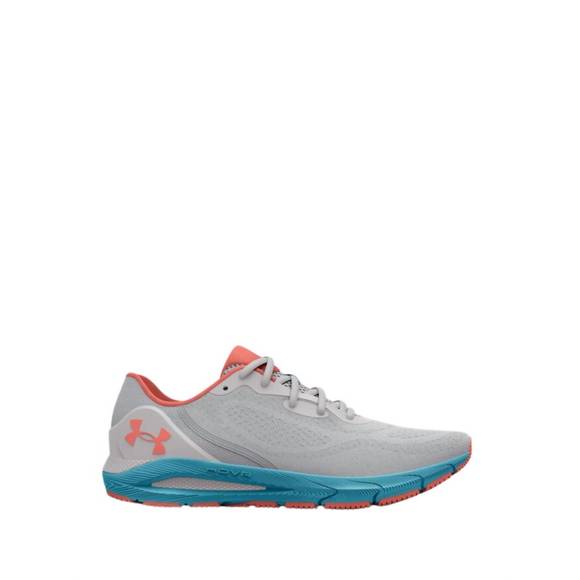 NEW UNDER ARMOUR women's hov sonic 5 running shoes - medium width in grey,blue - Picture 2 of 4